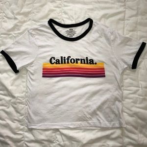 Cropped Graphic Tee “California”